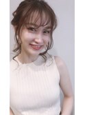 モテ髪カタログピンクベージュボブルフ着物クールショート