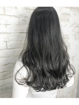 アジールヘア 北千住駅西口店(agir hair) 黒髪ダークグレージュロングヘア 【北千住】北千住学割U24北千住