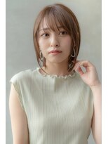 オースティン 門前仲町(AUSTIN)&nbsp;大人かわいい前髪セシルカットココアブラウンフリンジウェーブ