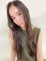 ルービック 難波(Rubik's)&nbsp;ブリーチなし暗髪透明感カラー/ゆるふわデジタルパーマ