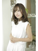 ルルディ バイ アフロディーテ銀座(luludi by APHRODITE) 黒髪/グレーベージュ/レイヤーロング/前髪パーマ/銀座