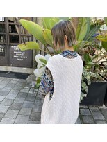 ミント(mint) 外ハネボブ/切りっぱなしボブ/ボブ/オリーブカラー