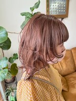 エルフゥ(Elle fou)&nbsp;ウルフ　ピンクベージュ