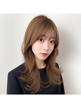 プラチナ(PLATINA) PLATINA上田の韓国風くびれフェミニンロング#チェリーブラウン