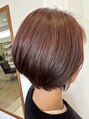 アクシス ヘアーデザイン ショートボブピンクベージュ