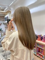 ブリーチカラー ミルクティーベージュ ブロンドベージュ