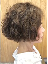 ハル ヘアラボ(HARU hair labo) 切りっぱなしボブをパーマで。