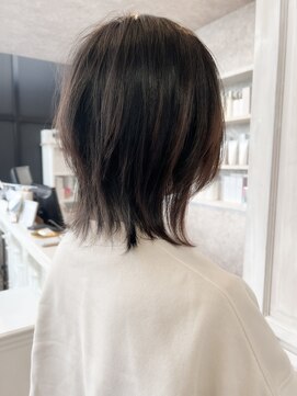 キャアリー(Caary) 福山イルミナカラー アッシュグレージュカラー人気Caaryウルフ