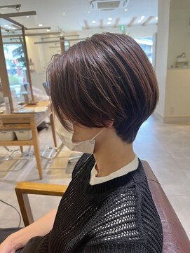 ブレンドバイハピネス(Blend by happiness) ハンサムショート×ラベンダーベージュ