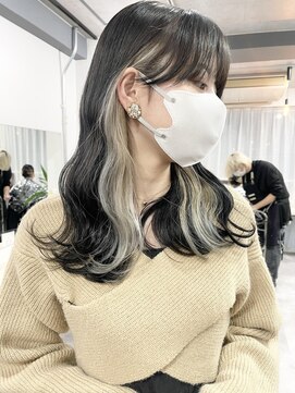 ツキ 横浜店(tuki) インナーカラーケアブリーチイヤリングカラーハイライトレイヤー