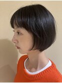 丸みのあるボブ