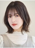 イメチェンヘアスタイル ハッシュカット フルバング 似合わせ