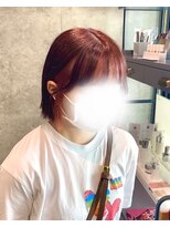 スタイル スマート サロン(STYLE smart salon)&nbsp;【Hono/STYLE藤沢】コーラルピンクインナーボブ