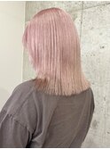 ハイトーンカラー ホワイトピンク 表参道