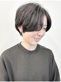 *前下がりショート耳かけショートくびれショート前髪30代40代2