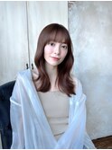 ◎大人綺麗なスタイル　顔まわりカット　セミロング　ロング