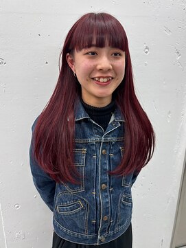 ジルスタジオ(JILL STUDIO) JILL STUDIO 艶髪ダークレッド/ストレート