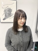 ヘアー アイス 御器所本店(HAIR ICI)&nbsp;ブリーチなし透明感マロンブラウン似合わせレイヤーカット