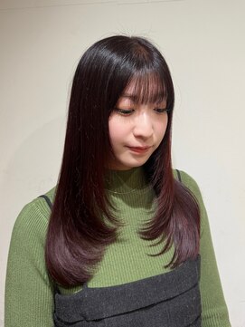 オーガスト ヘア ネイル(AUGUST hair nail) red×たっぷりレイヤー