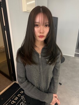 ナンバー 竪町(number+) 10代20代ワンホンヘアザクザクレイヤーカット