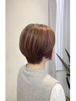 フレア 心 武庫之荘(flare)&nbsp;デザインカラー×ショートボブ