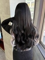 ビゼ 梅田(BIZE)&nbsp;【ワンポイントインナーが可愛い】暗髪韓国風×ロングヘア1