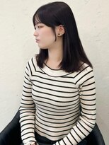 セルカ 新宿(CERCA) 新宿韓国風前髪顔まわりカットバイオレットカラー