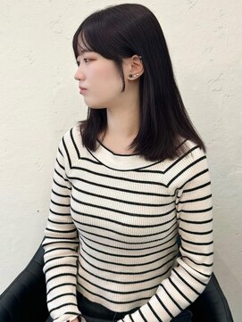 セルカ 新宿(CERCA) 新宿韓国風前髪顔まわりカットバイオレットカラー