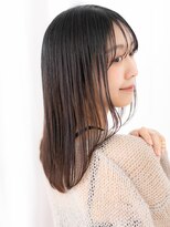 カバーヘア ブリス 戸田公園西口店(COVER HAIR bliss) モカブラウン艶感ストレートウェットヘア//戸田公園20代30代40代