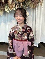 アミー 銀座(Ammy)&nbsp;卒業式ヘアセット×袴着付け♪yu #お呼ばれヘア#ヘアセット#ヘア