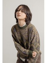 マスタード(MASTARD)&nbsp;ショートボブミニウルフチェリーブラウンミディアム40代