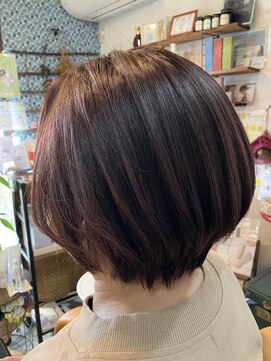 美容室ひろ カット+お白髪活かしぼかしケアカラー