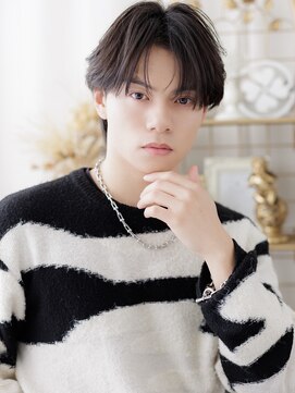 カバーヘア ブリス 北浦和(COVER HAIR bliss) 韓国風センターパート暗髪ニュアンスパーマa北浦和20代30代40代