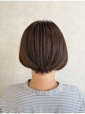襟足スッキリふんわりショートボブ
