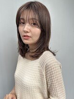 ベル 大手町 日本橋(Belle) 〈スタイリング簡単〉シースルーバング×ミディアムレイヤー