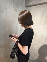 アニューヘアー 西原店(ANEW hair)&nbsp;切りっぱなしボブ×アッシュカラー