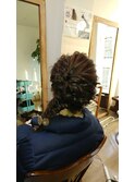 サイドフィッシュボーンアレンジ【ヘアアレンジ　立川南/袴】