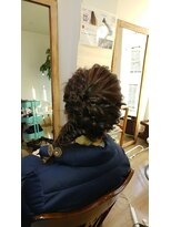 ロカット サロン(Roquat Salon)&nbsp;サイドフィッシュボーンアレンジ【ヘアアレンジ　立川南/袴】