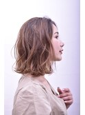 グレーベージュ レイヤーロング back side 妙典