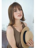 【meets】顔色がワントーンup透明感カラー&小顔カット