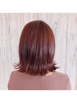 ヘブンリー(heavenly) 【heavenly】#10代20代#ピンク#赤髪＃外ハネ＃小顔