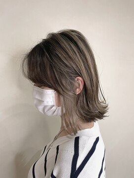 トレヘアー(tRe hair) ハイライトカラー　デザインカラー