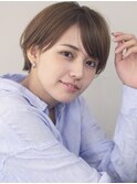 辺見えみり 大人可愛い 前髪長め ショート ショートヘア