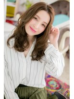 ミック ヘアアンドメイク アップ 駒込店(miq Hair&Make up)&nbsp;アンニュイムード…ダークアッシュ大人センターパートa1