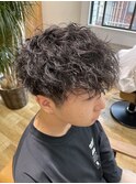 前下がりマッシュ×ツイストスパイラル