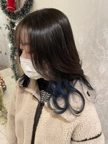 ヘアスタジオ アルス 御池店(hair Studio A.R.S) インナーネイビーブルー
