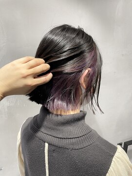 リコ(liko) 【liko 三軒茶屋 莉子】パープルにブルーのローライト インナー