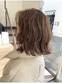 外ハネボブ×グレージュ
