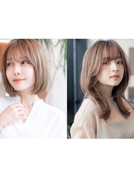 【カット+カラー+Tr\6600~】+1100円でイルミナカラーに変更も可《浅草駅3分》"SNSで見たあのカラー"に＋a！