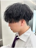王道マッシュツイストスパイラルパーマ